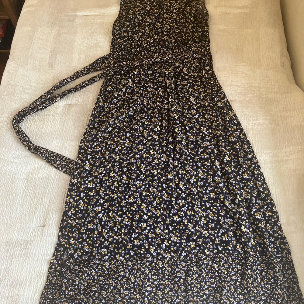 Fat Face Black and White Floral Maxi Dress